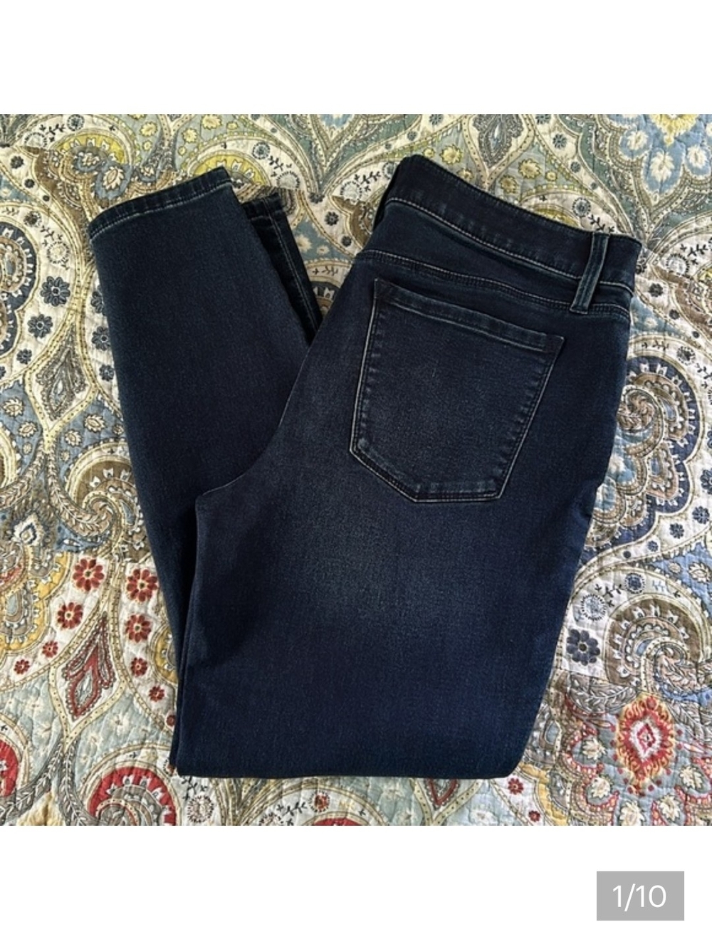 Soma Dark Blue Slimming Stretch Ankle Jeans Size L (12-14)
